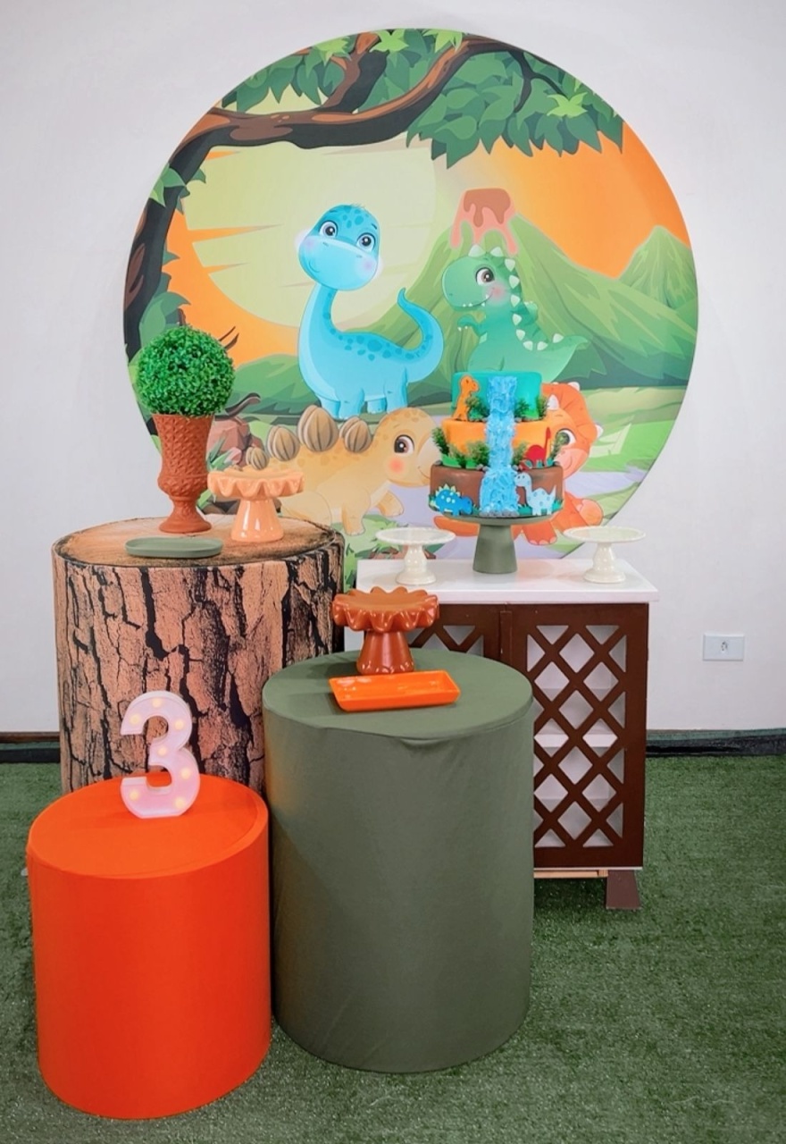 Kit Prata Dinossauro Baby - TudFestas