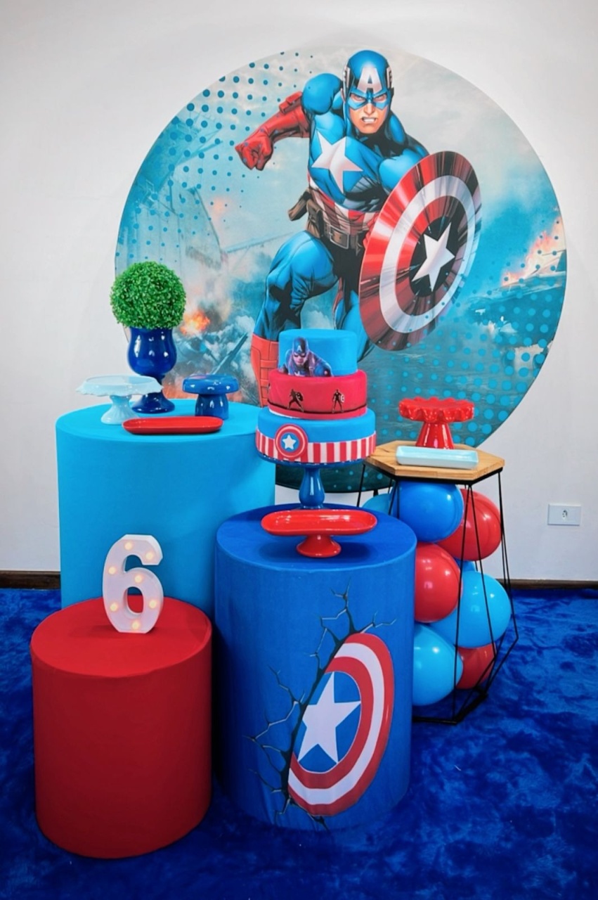 Kit Prata Capitão América - Modelo 2 - TudFestas