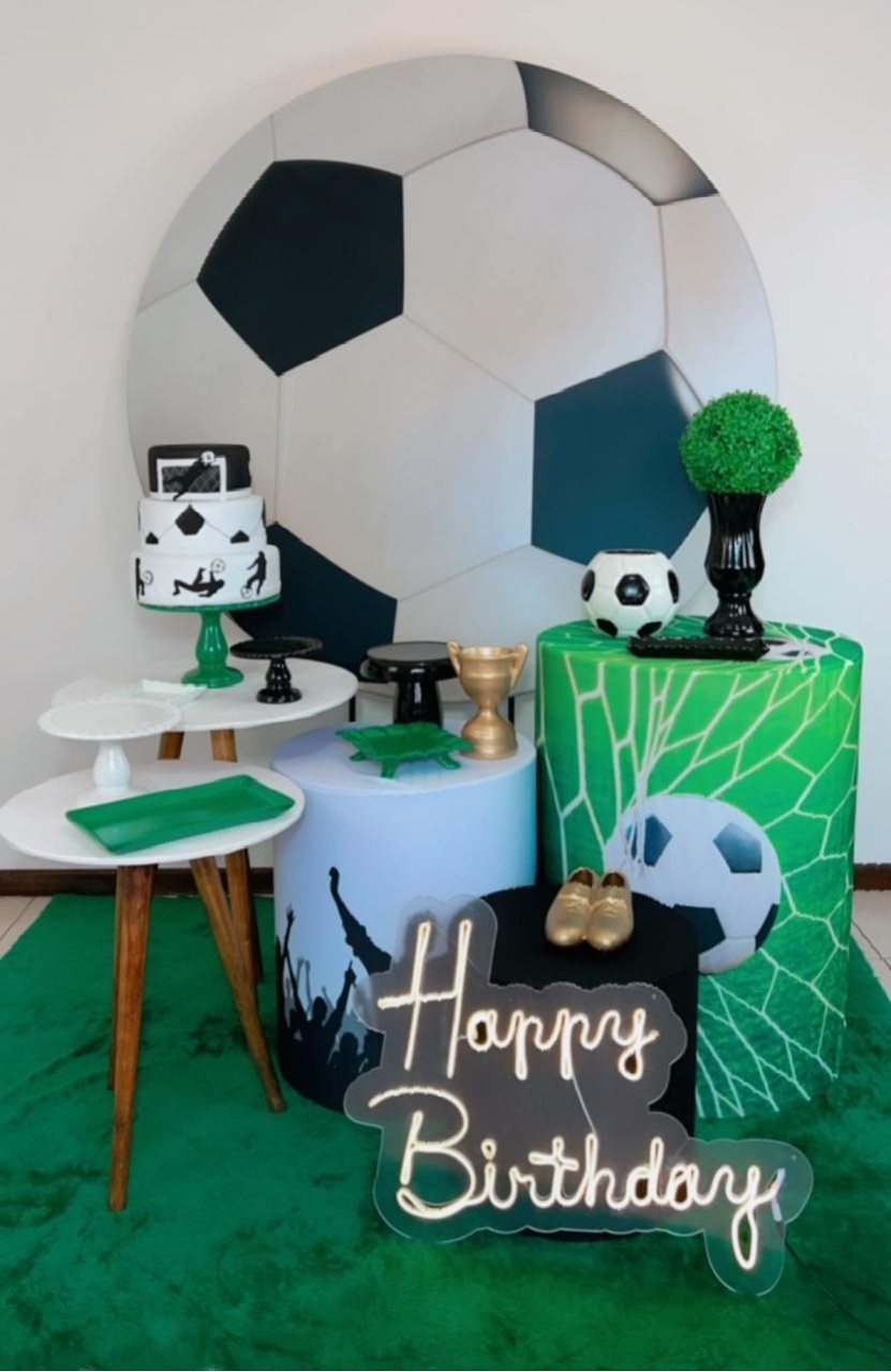 Kit Diamante Futebol Bola 2   - TudFestas