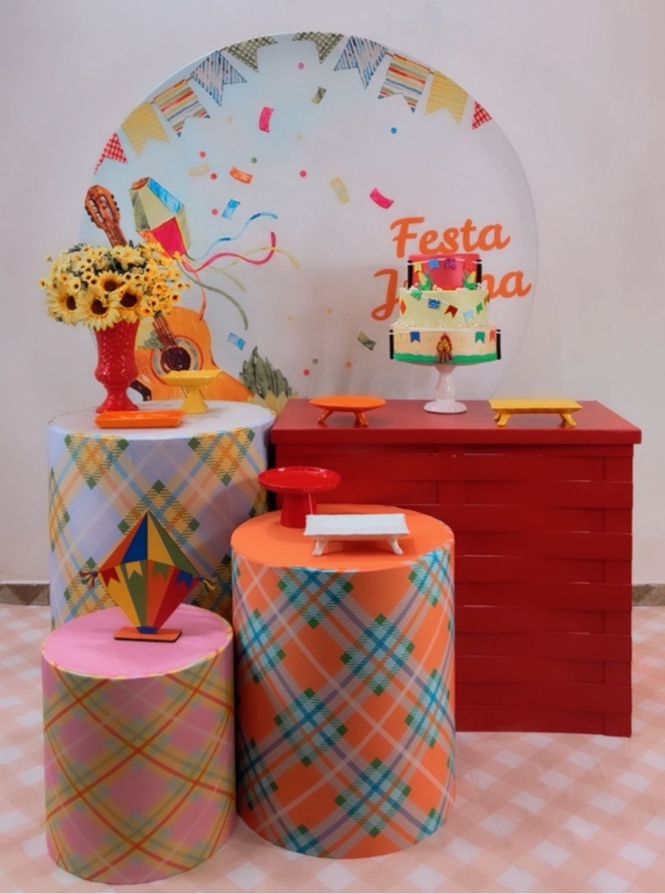 Kit Prata Festa Junina Violão - Modelo 2 - TudFestas