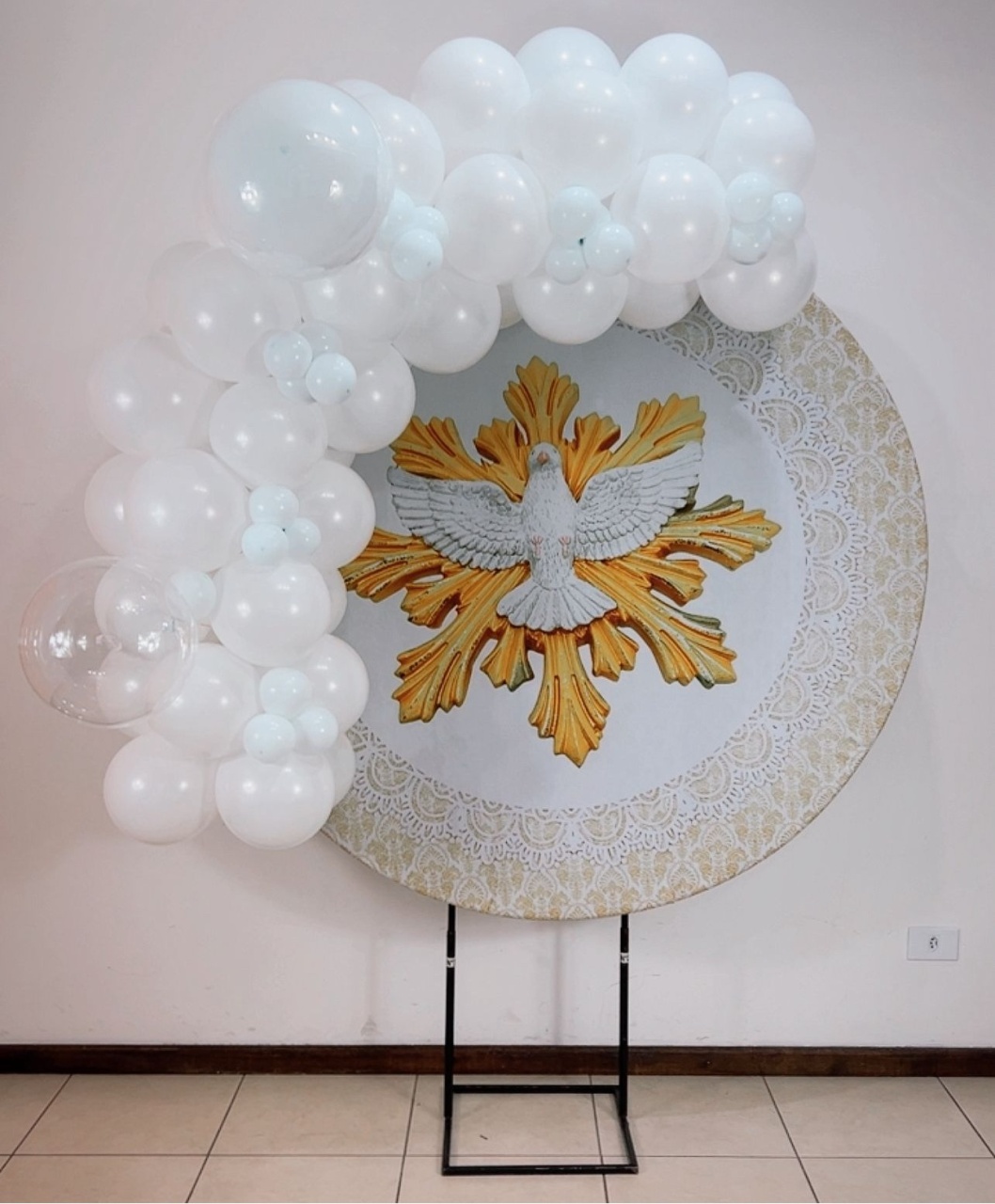Arco de Balões - Venda  (Meio Arco de Balões) Com Balão Buble - TudFestas