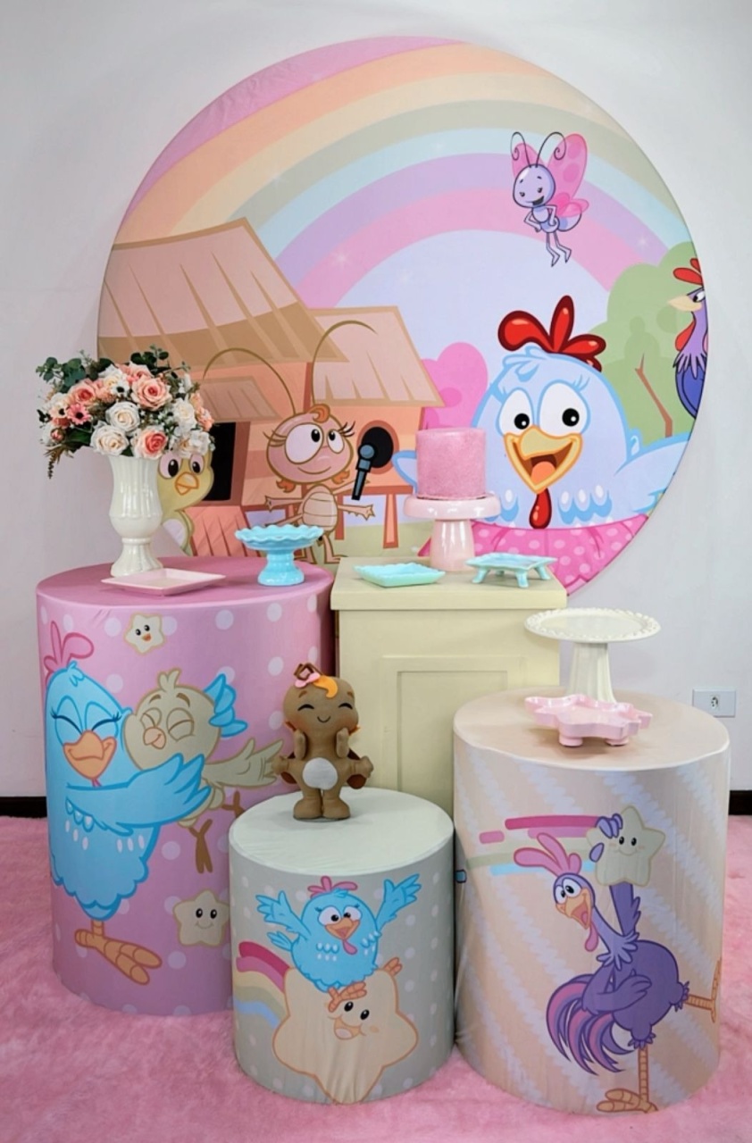 Kit Prata Galinha Pintadinha - Modelo 2 - TudFestas