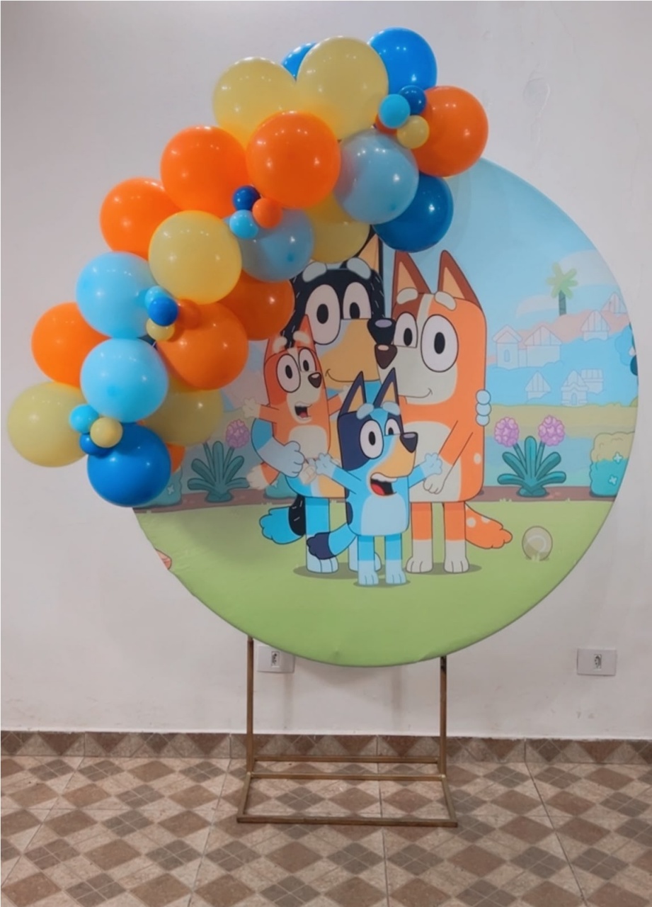 Arco de Balões - Venda (Mini Arco de Balões) Bluey - TudFestas