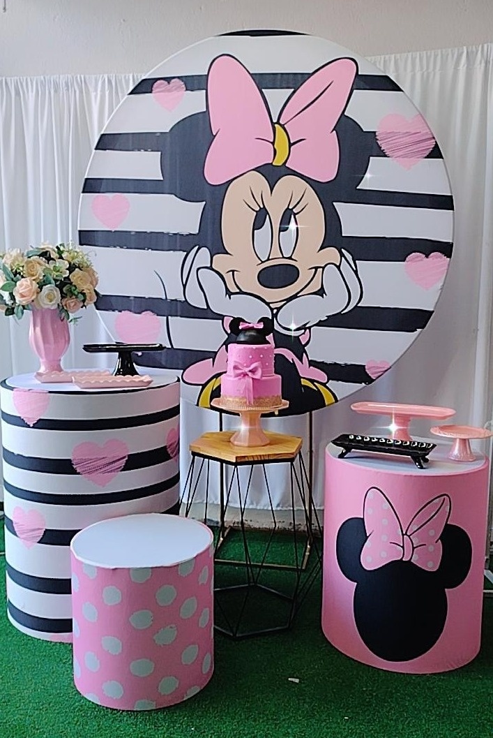 Kit Prata Minnei Rosa - TudFestas