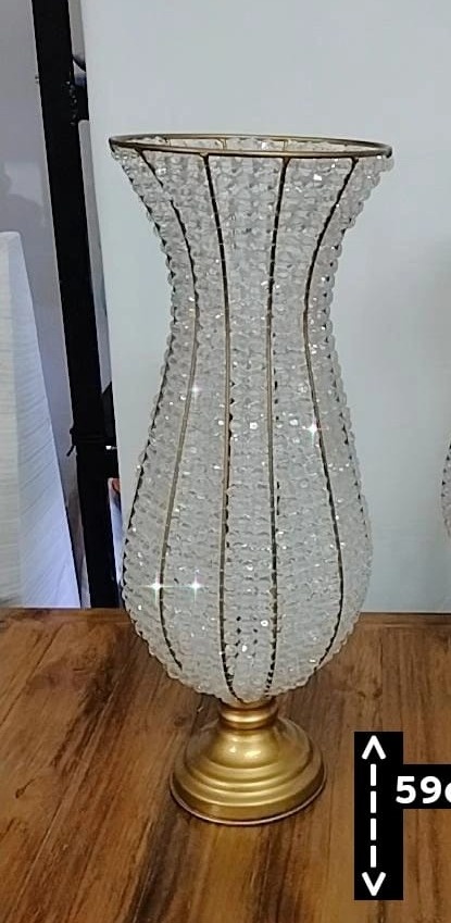 Vaso Pedraria Dourado G - TudFestas