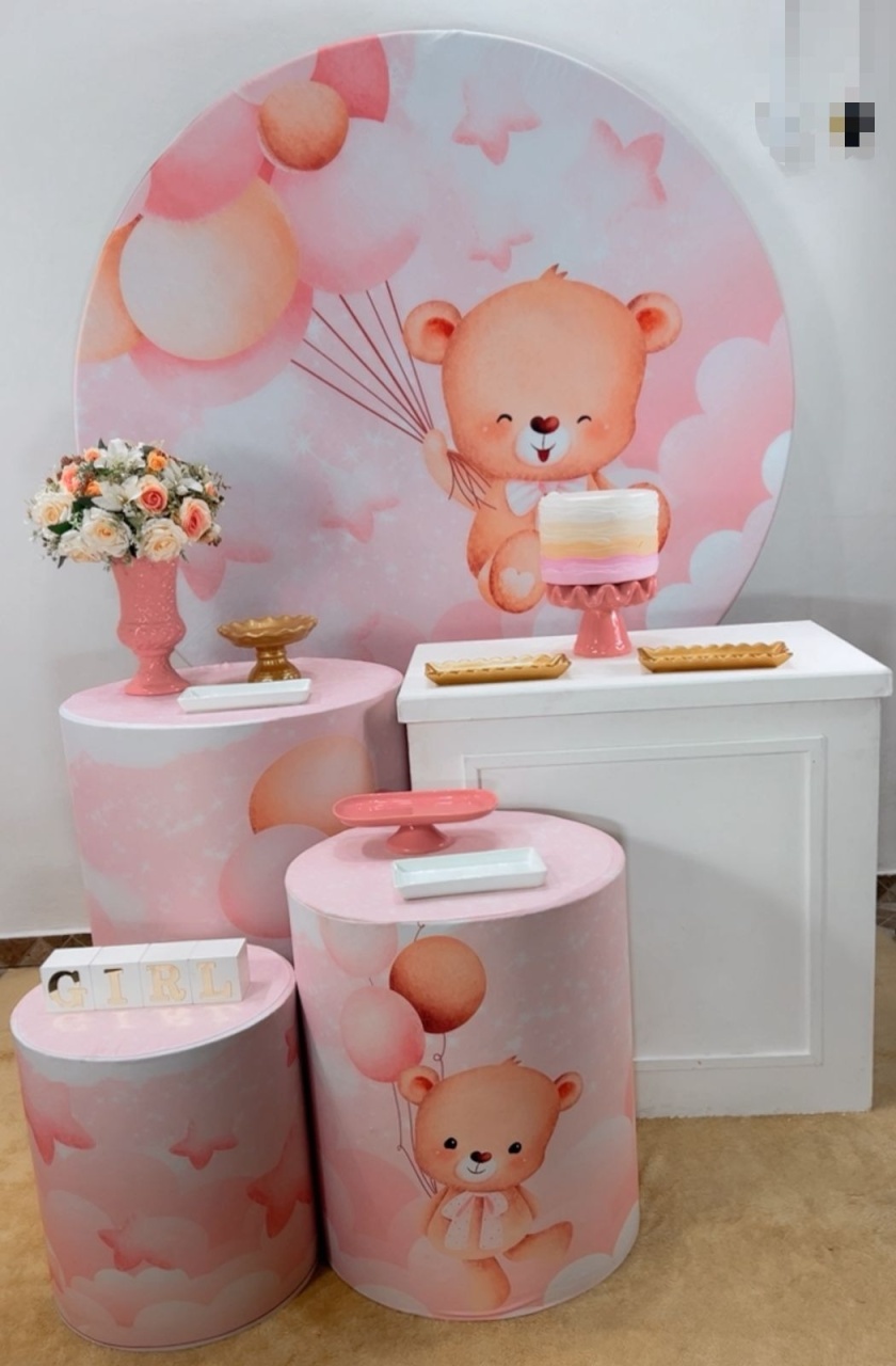 Kit Prata Ursinha Baby - Modelo 2 - TudFestas