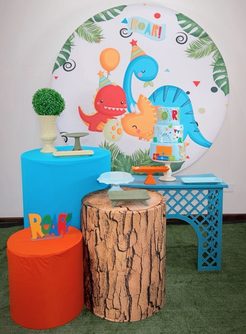 Kit Prata Dinossauro Baby Roar - TudFestas