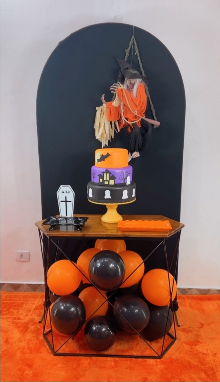 Halloween Abóbora Composição - Modelo 2 - TudFestas