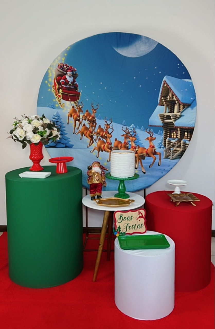 Kit Prata Natal Rena - Modelo 3 - TudFestas
