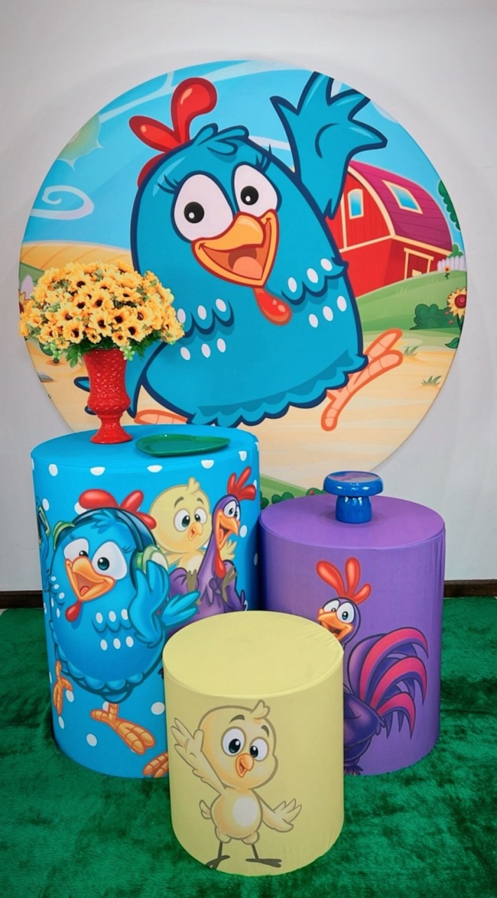 Kit Promocional Galinha Pintadinha Azul - TudFestas