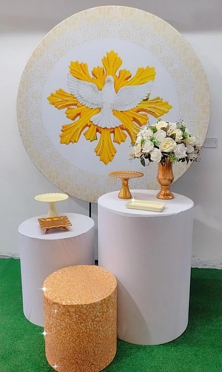 Kit Bronze Batizado Pomba - TudFestas