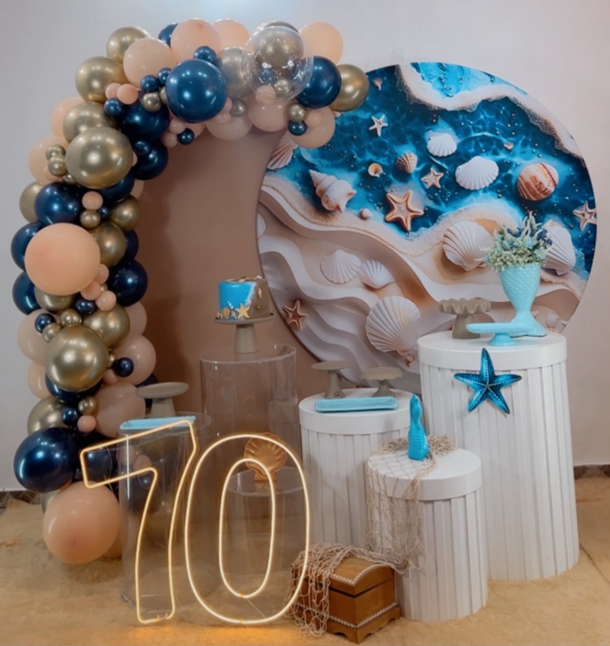 Composição Fundo Do Mar - Modelo 18 - TudFestas
