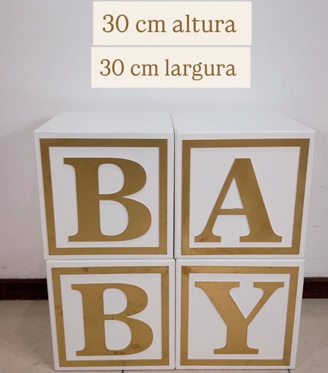Cubo Baby Só Frente Acrilico  - TudFestas