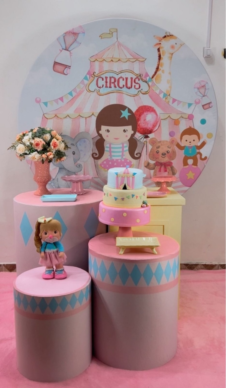 Kit Prata Circo Rosa - Modelo 2 - TudFestas