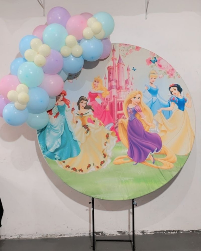 Arco de Balões - Venda (Mini Arco de Balões) Princesas - TudFestas