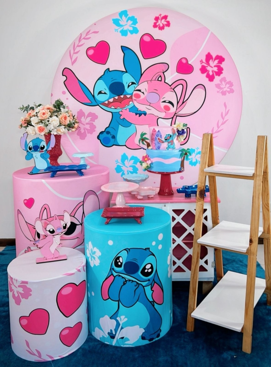 Kit Ouro Lilo Stitch E Angel - TudFestas