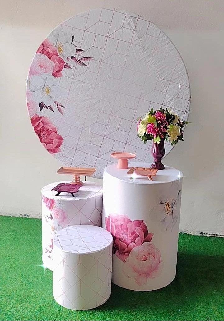 Kit Bronze Floral Rosa - TudFestas
