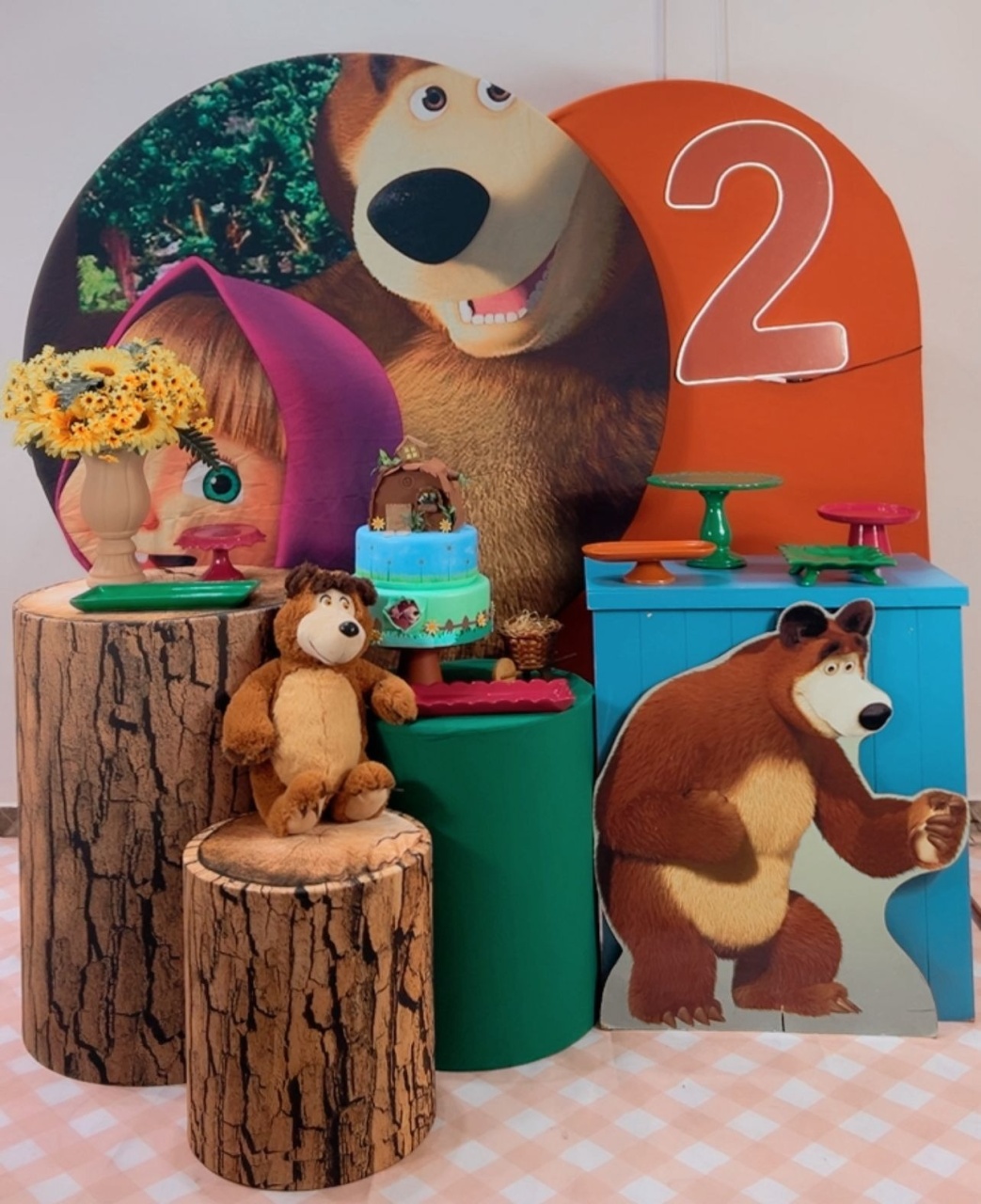 Masha E Urso Composição - Modelo 2 - TudFestas