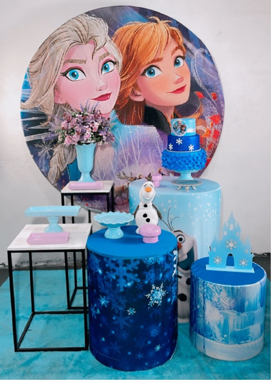 Kit Ouro Frozen E Ana Modelo 2 - Mod 2 - TudFestas