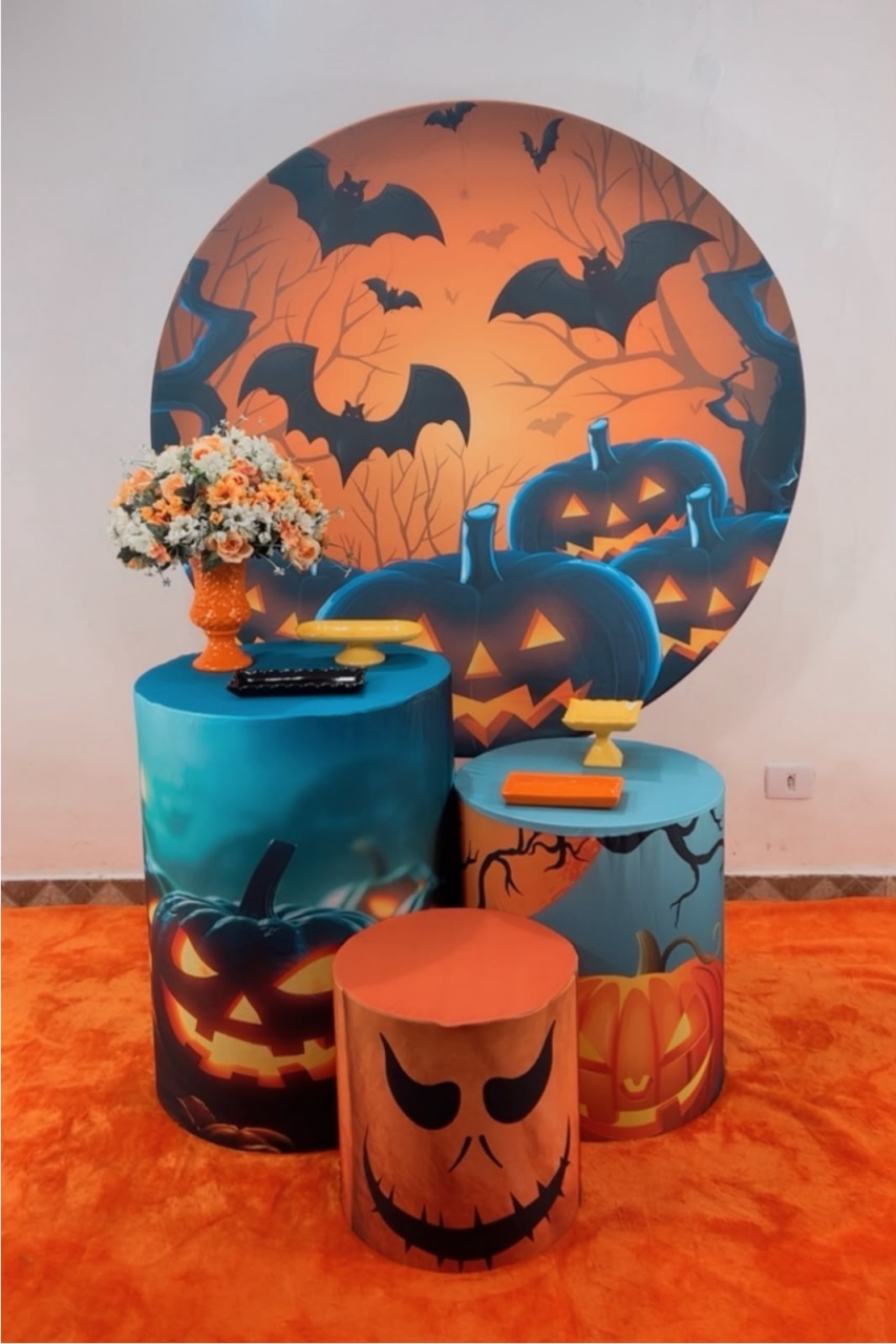 Kit Bronze Halloween Abóbora - TudFestas