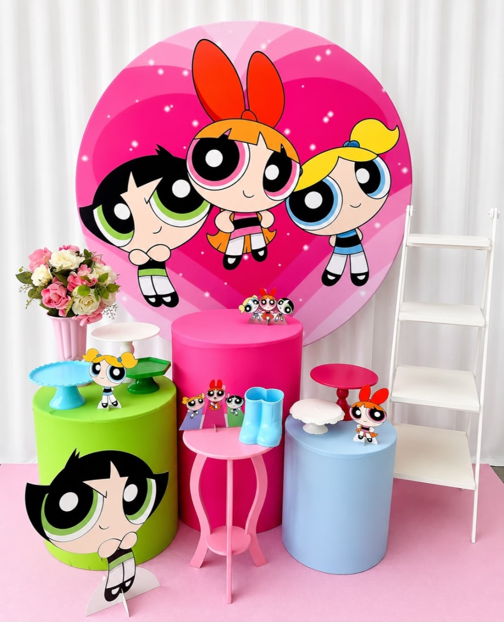 Kit Meninas Super Poderosa Ouro - Olaf Decoracao e pegue monte 
