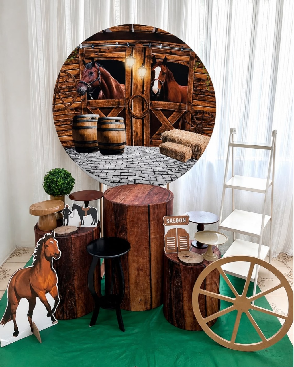 Kit Cavalo Ouro - Olaf Decoracao e pegue monte 