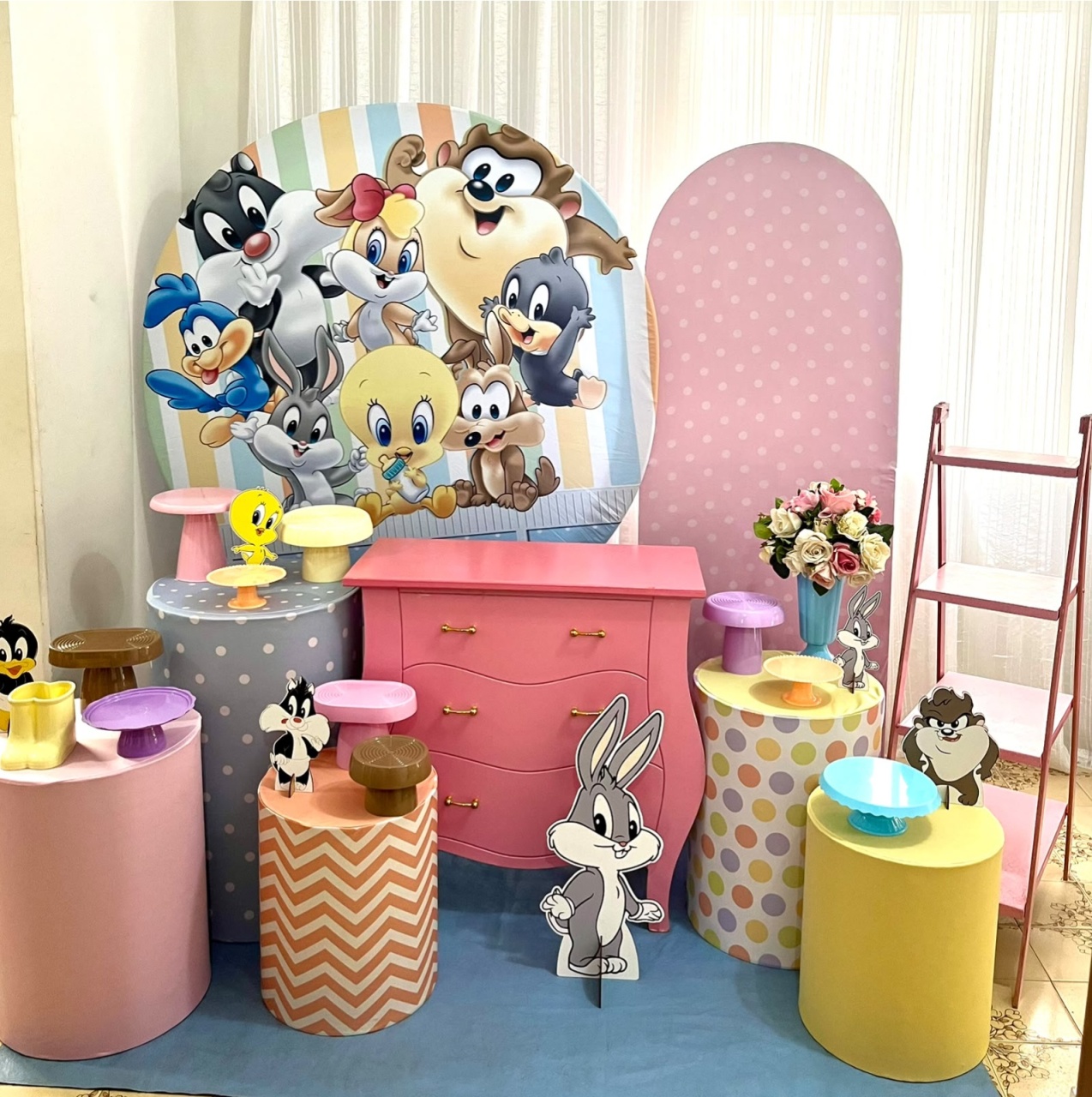 Kit Baby Lunes Tunes Menina Luxo - Olaf Decoracao e pegue monte 