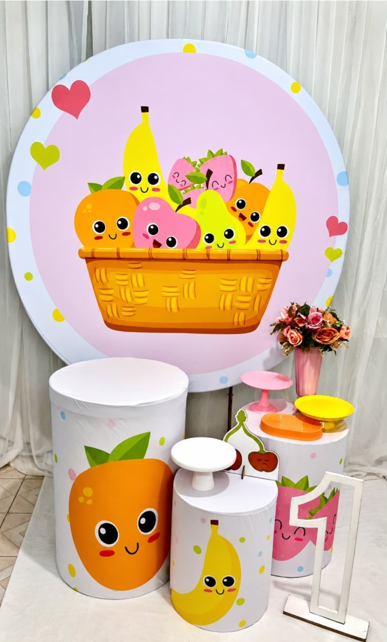 Tema Frutinhas Kit Prata - Olaf Decoracao e pegue monte 
