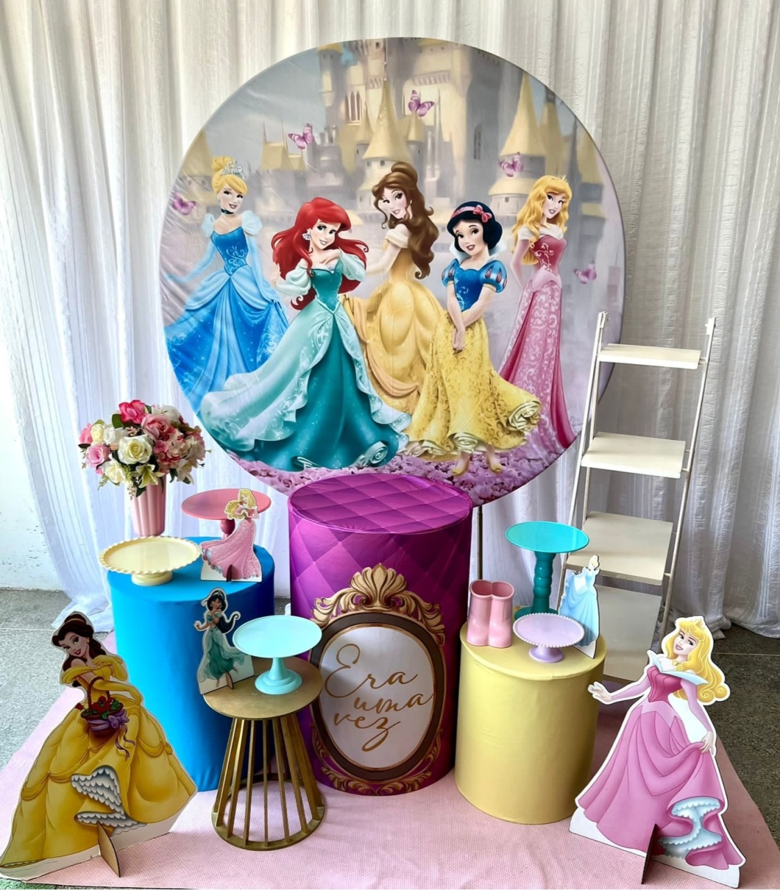 Kit Ouro Princesas Disney - Olaf Decoracao e pegue monte 