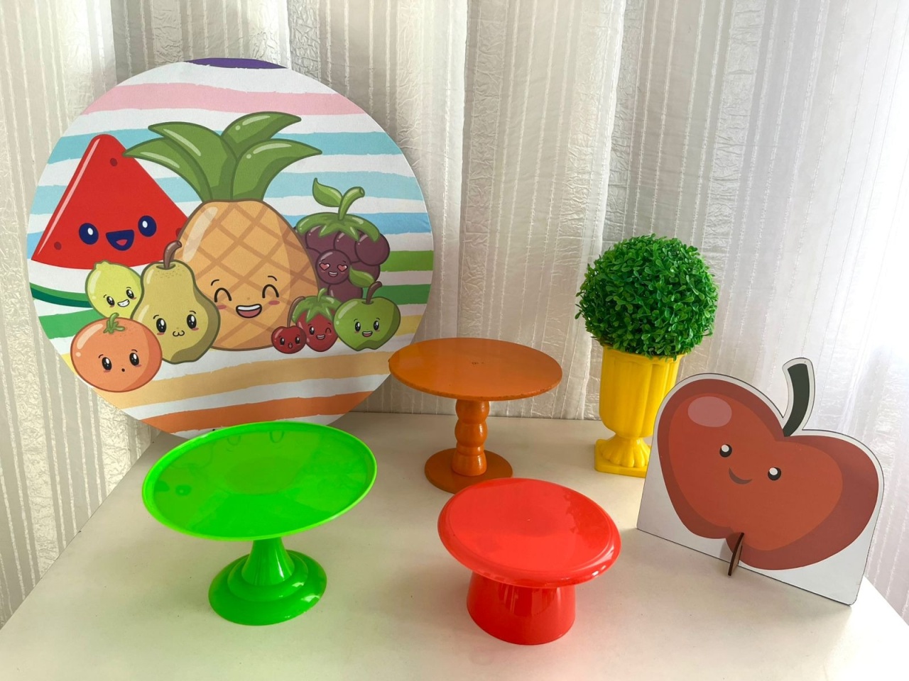 Kit Mesa Frutinhas - Olaf Decoracao e pegue monte 