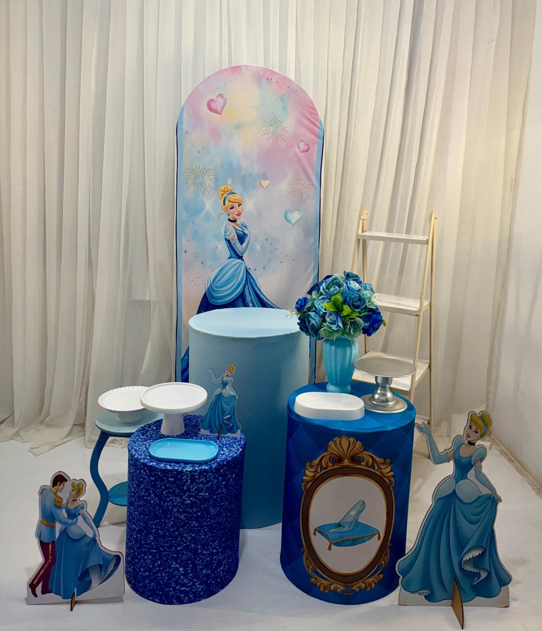 Kit Cinderela Ouro - Olaf Decoracao e pegue monte 