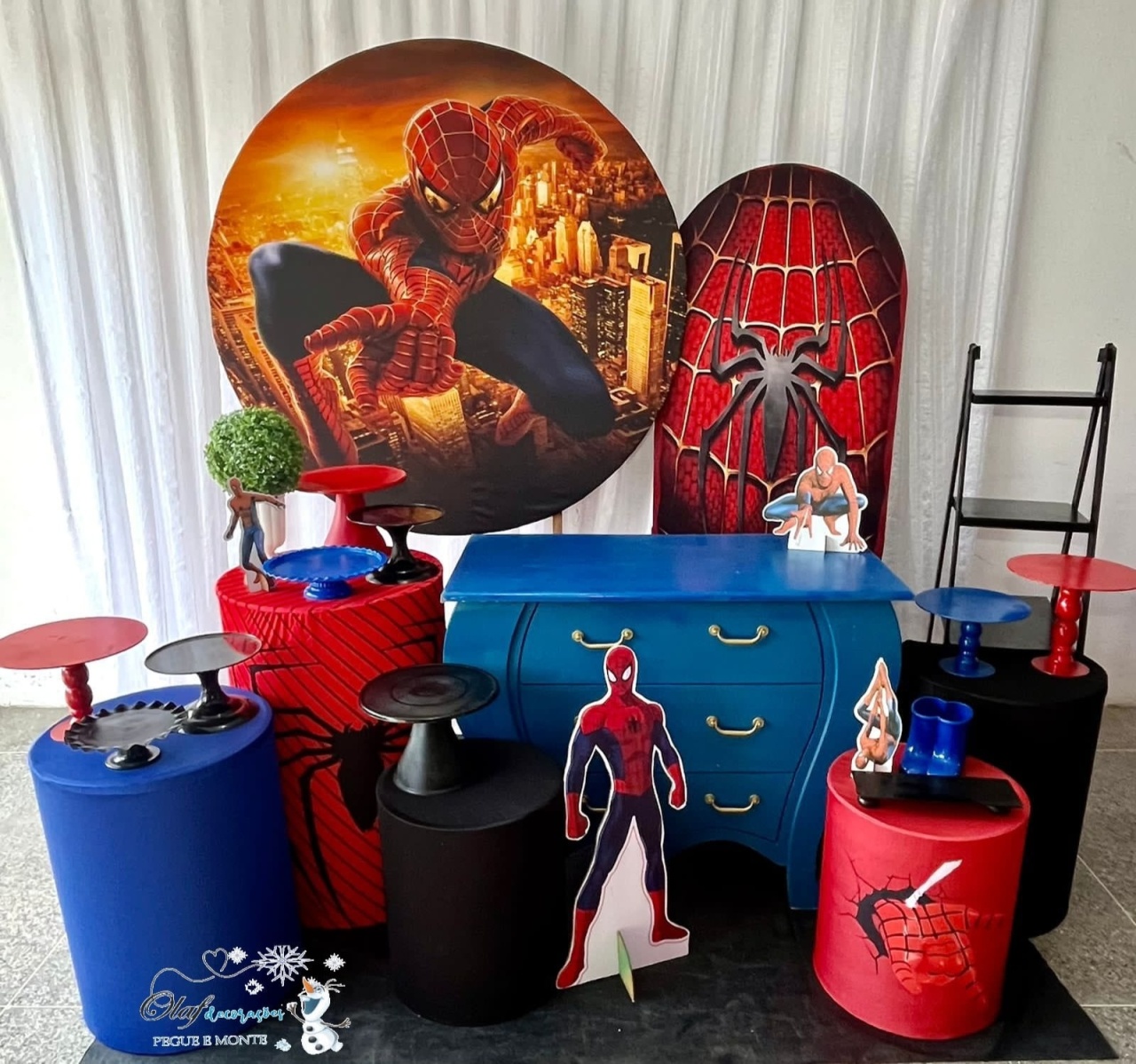 Homem Aranha Kit Luxo 1 - Olaf Decoracao e pegue monte 