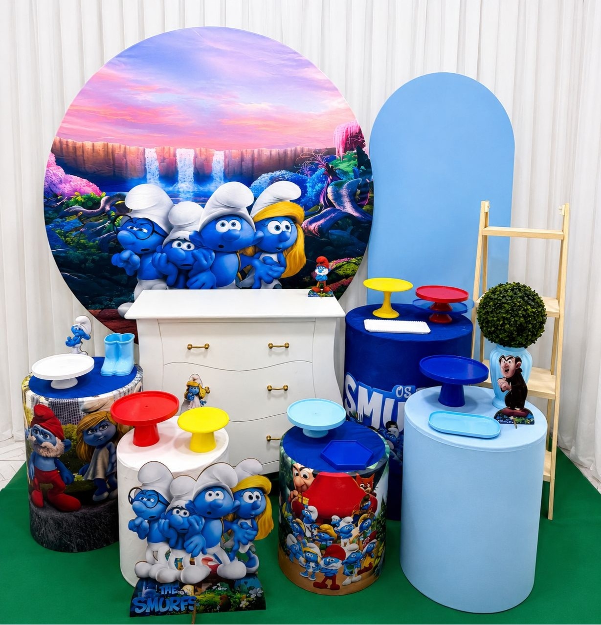 Os Smurfs Kit Luxo - Olaf Decoracao e pegue monte 