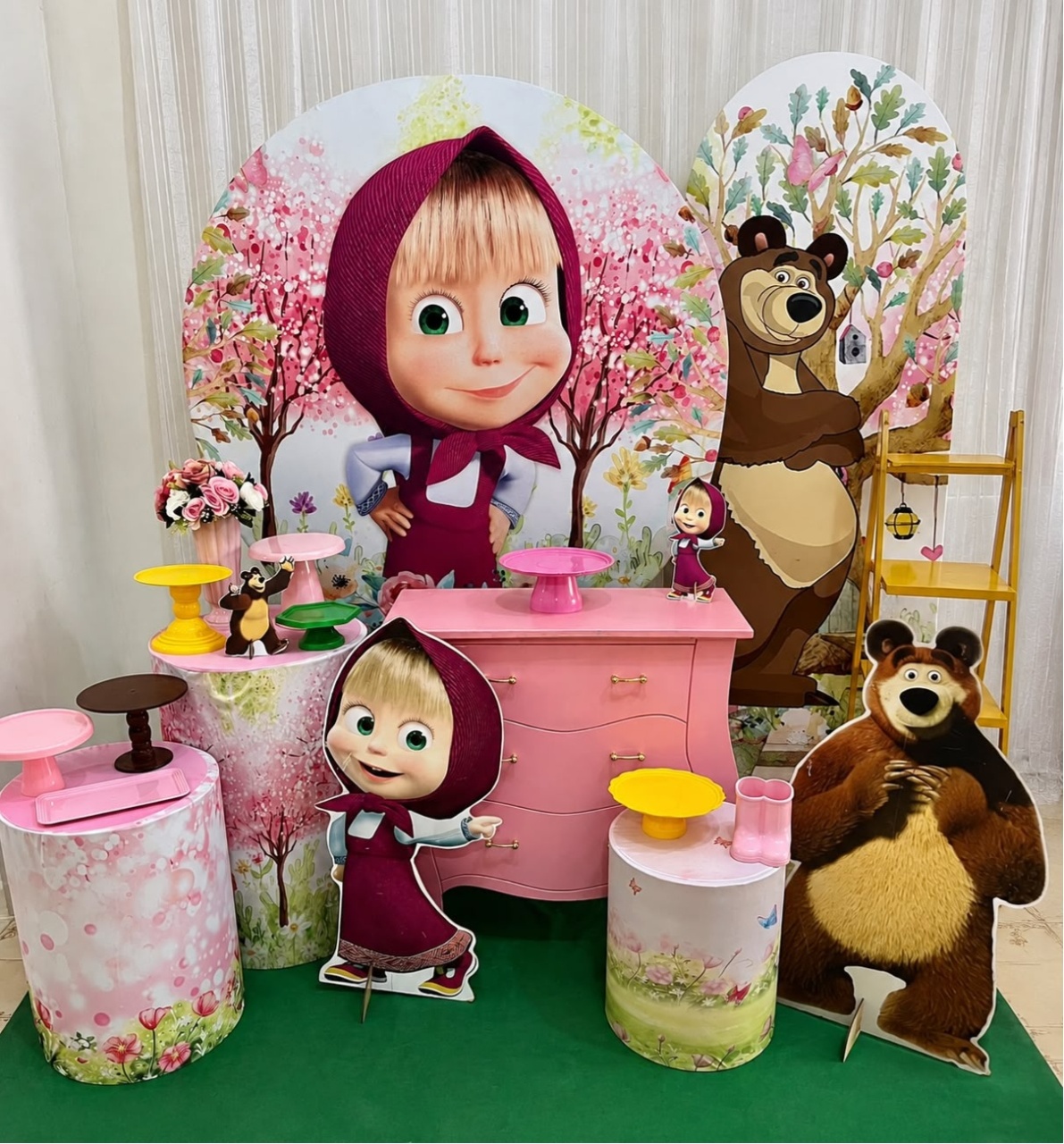 Marsha E O Urso Kit Celebre - Olaf Decoracao e pegue monte 