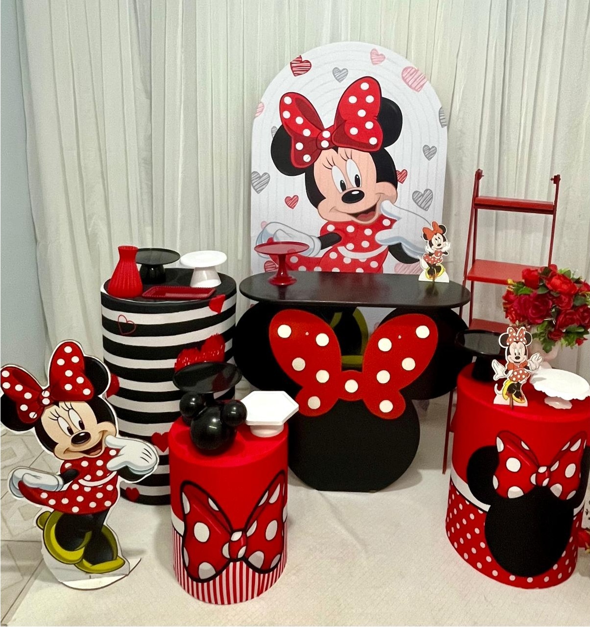 Kit Sublime Minie Vermelha 1 - Olaf Decoracao e pegue monte 