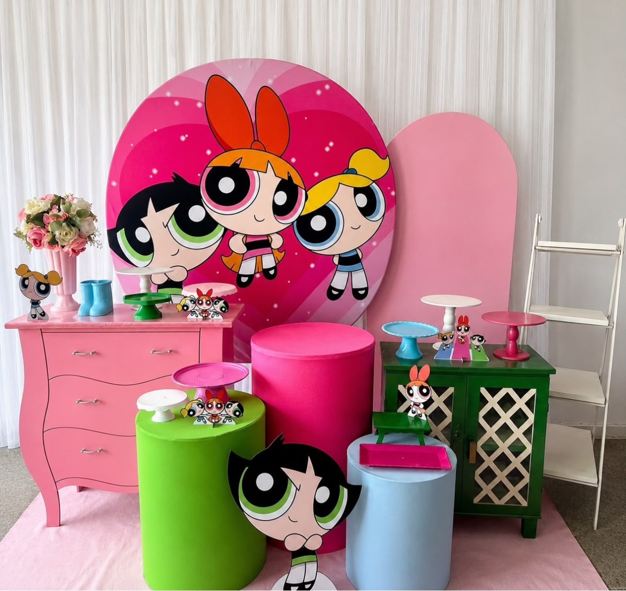 Kit Meninas Super Poderosa Luxo - Olaf Decoracao e pegue monte 