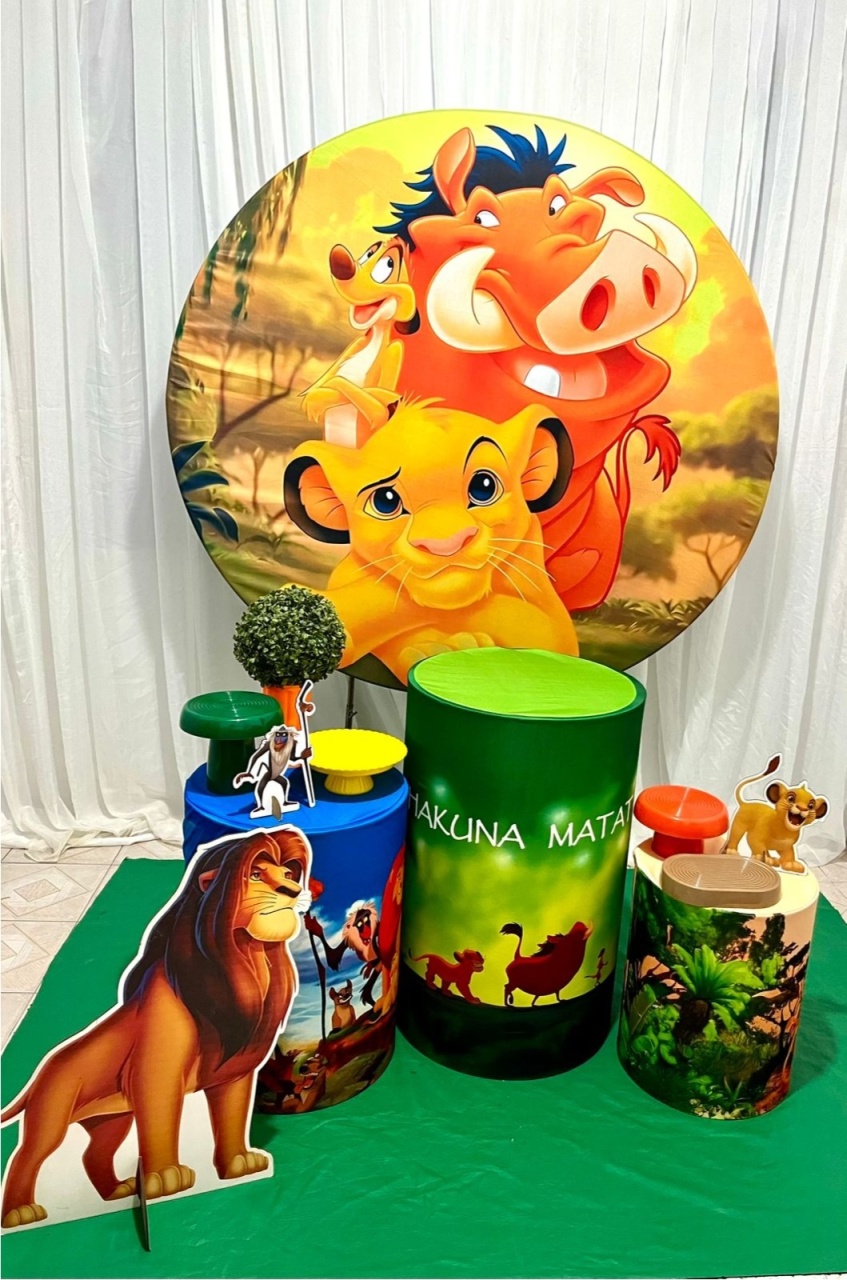 Kit Rei Leão Filho Prata - Olaf Decoracao e pegue monte 