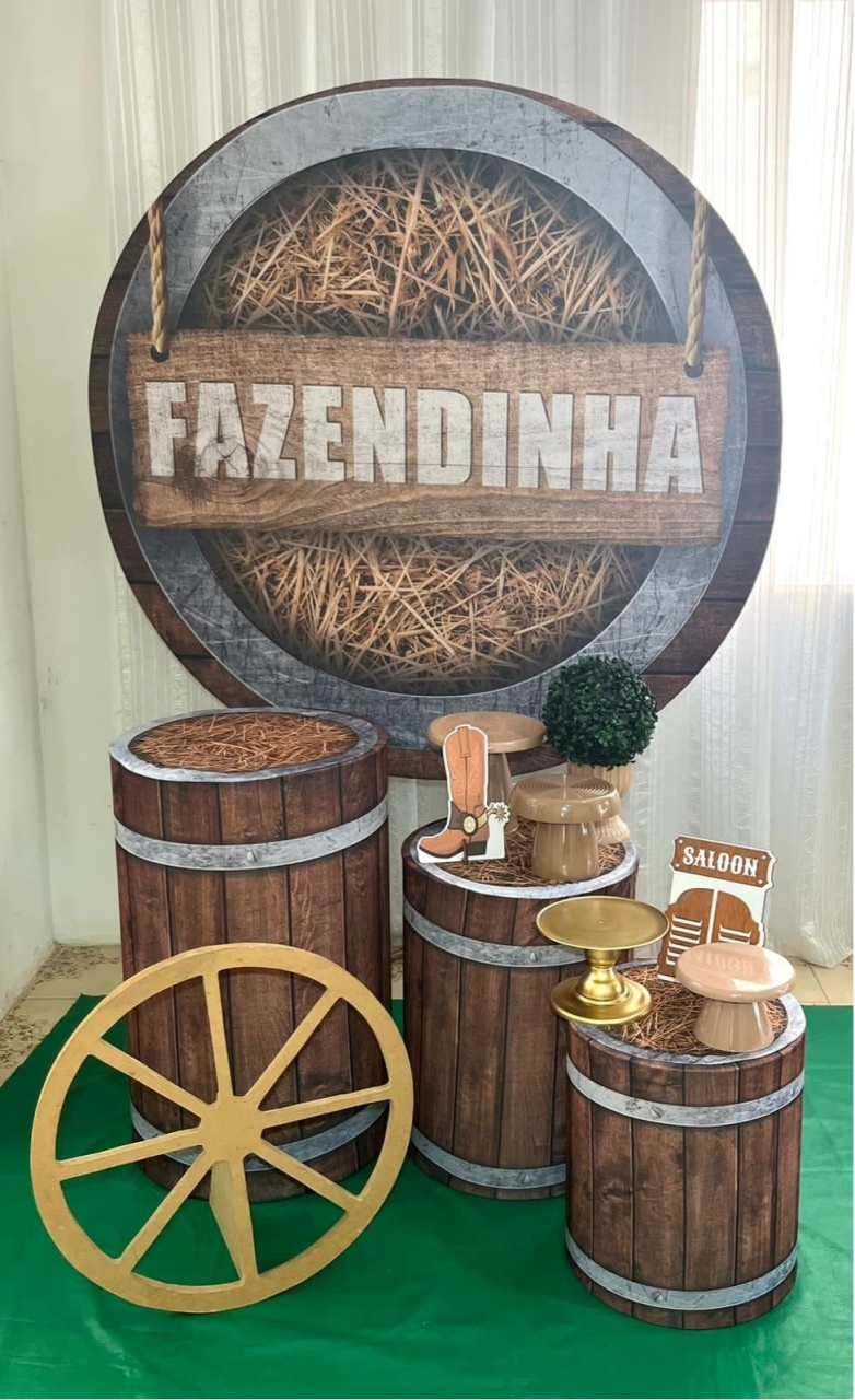 Kit Fazenda Rustica Prata - Olaf Decoracao e pegue monte 