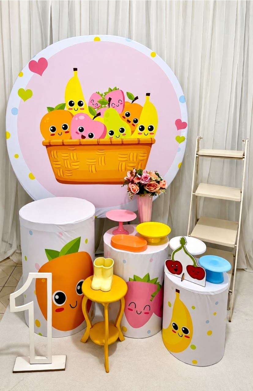 Tema Frutinhas Kit Ouro - Olaf Decoracao e pegue monte 