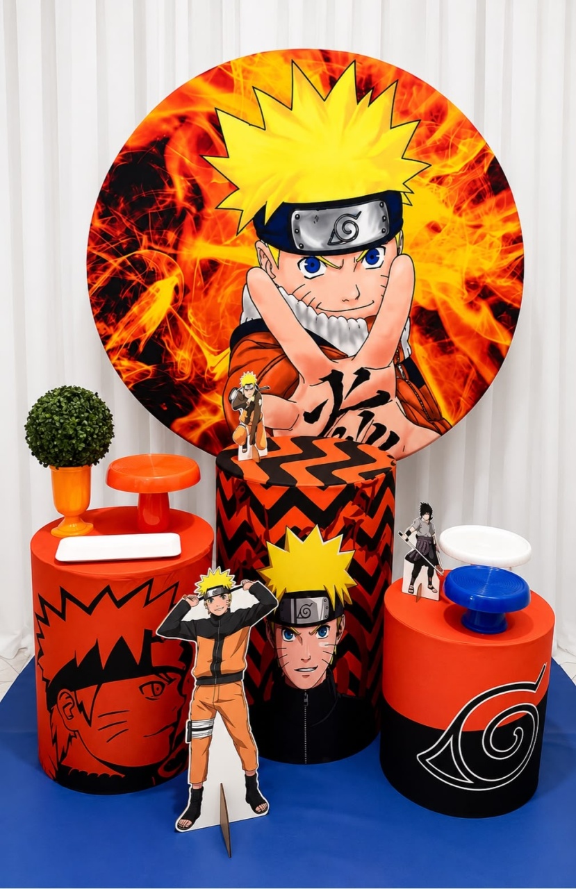 Kit Naruto Prata - Olaf Decoracao e pegue monte 