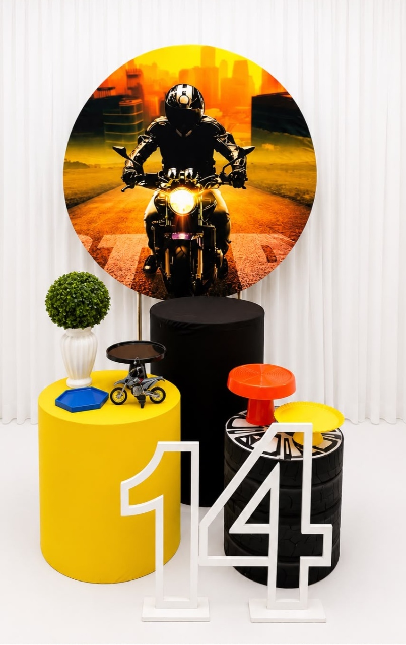 Kit Prata Motoqueiro - Olaf Decoracao e pegue monte 