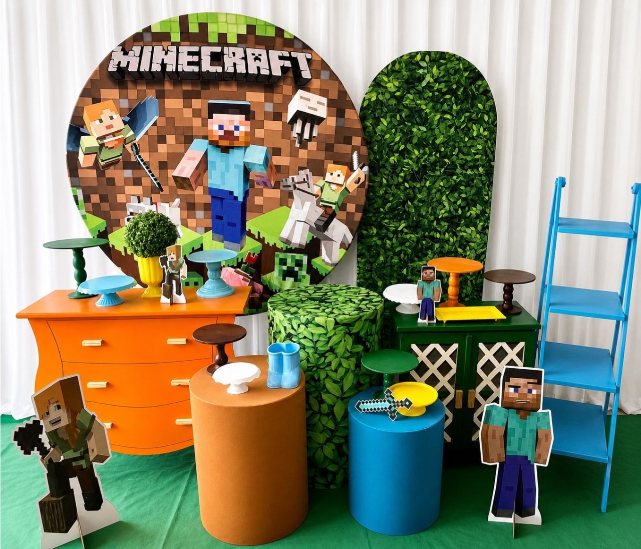 Kit Minecraft Luxo - Olaf Decoracao e pegue monte 