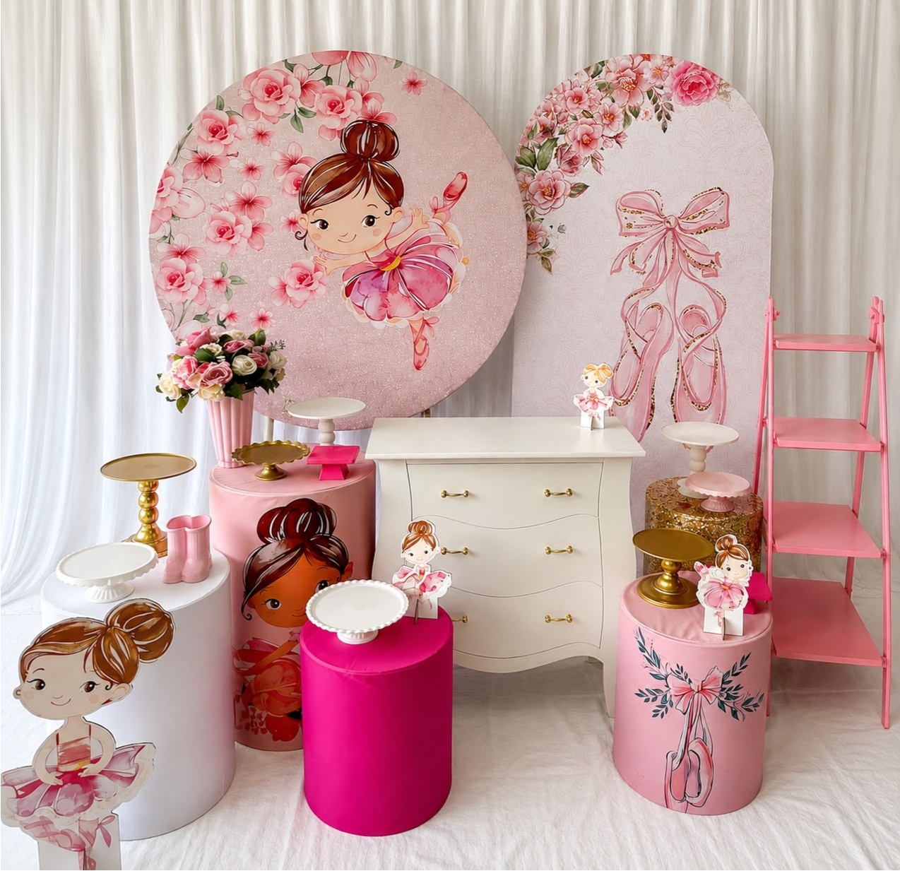 Kit Bailarina Branca Luxo - Olaf Decoracao e pegue monte 