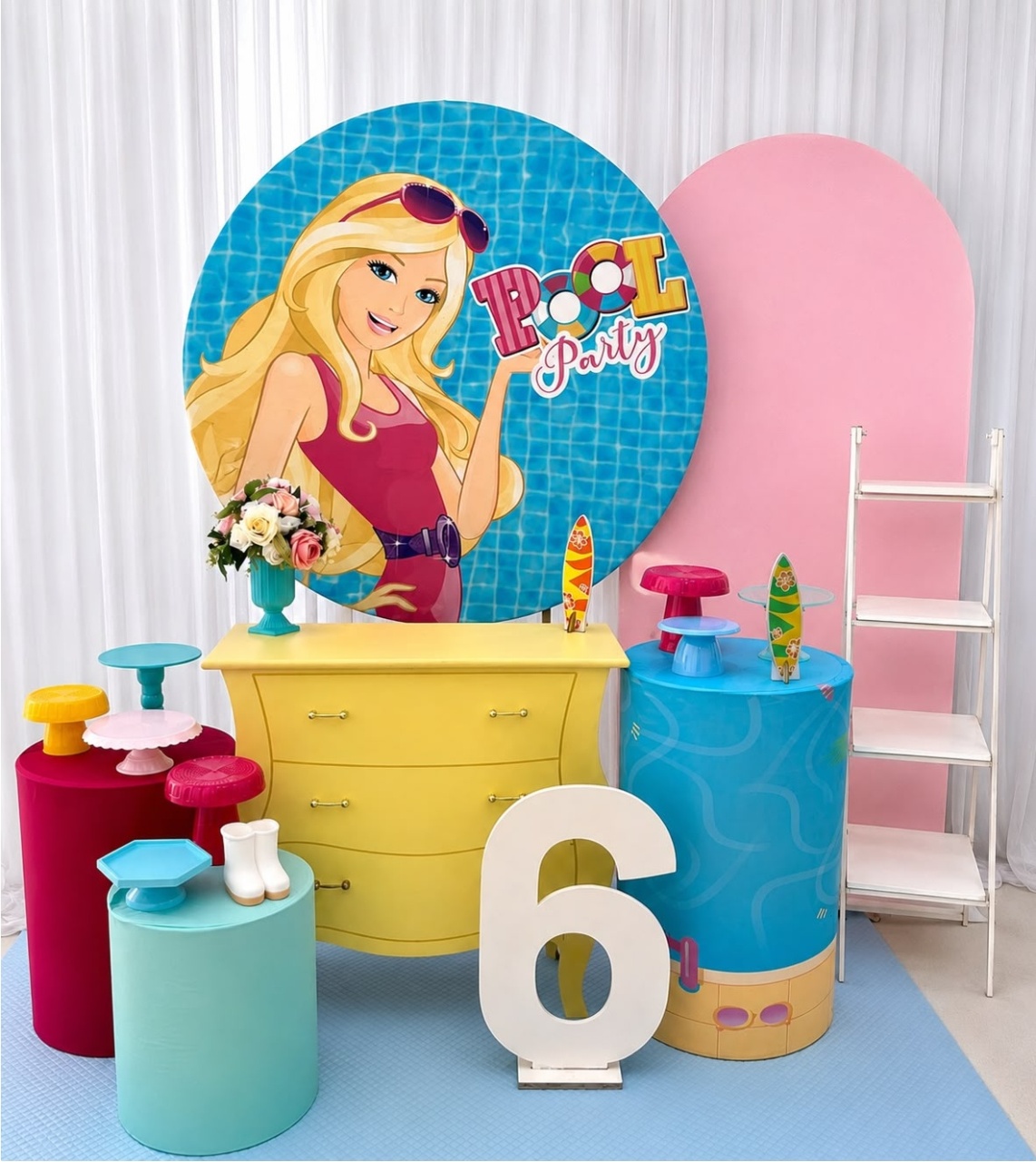 Kit Celebre Barbie Pool Party - Olaf Decoracao e pegue monte 