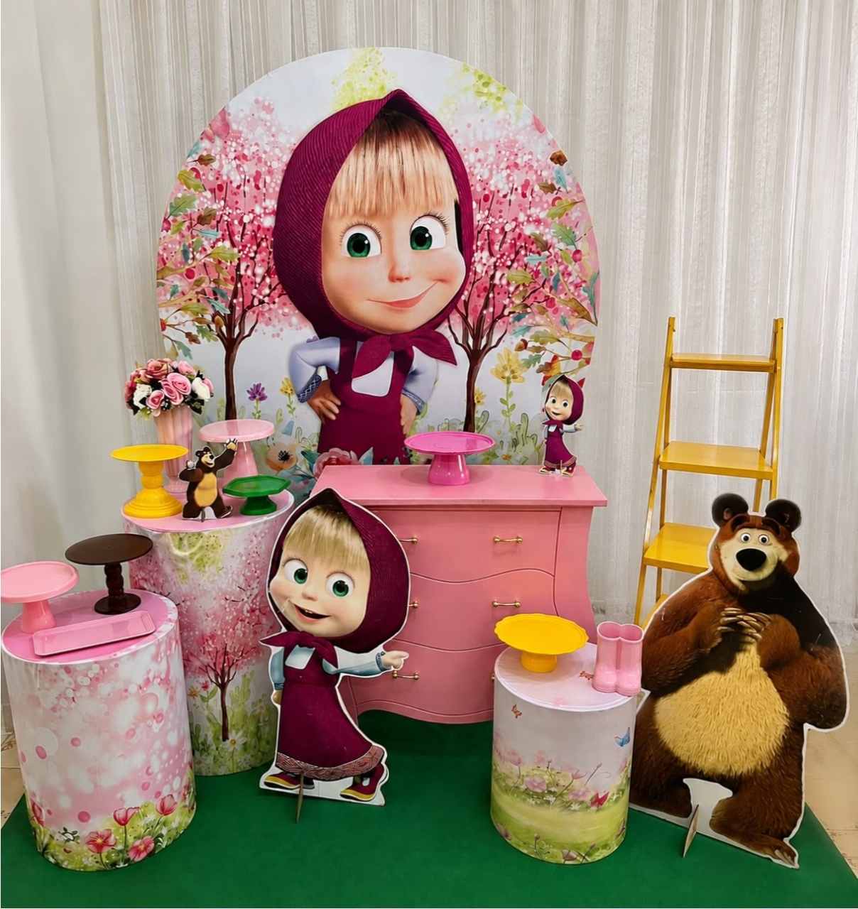 Marsha E O Urso Kit Sublime - Olaf Decoracao e pegue monte 