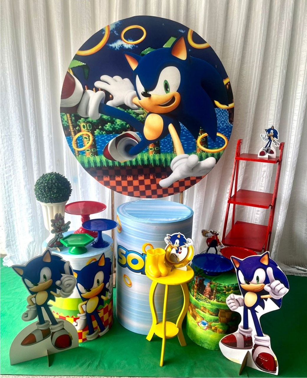 Kit Sonic Ouro - Olaf Decoracao e pegue monte 