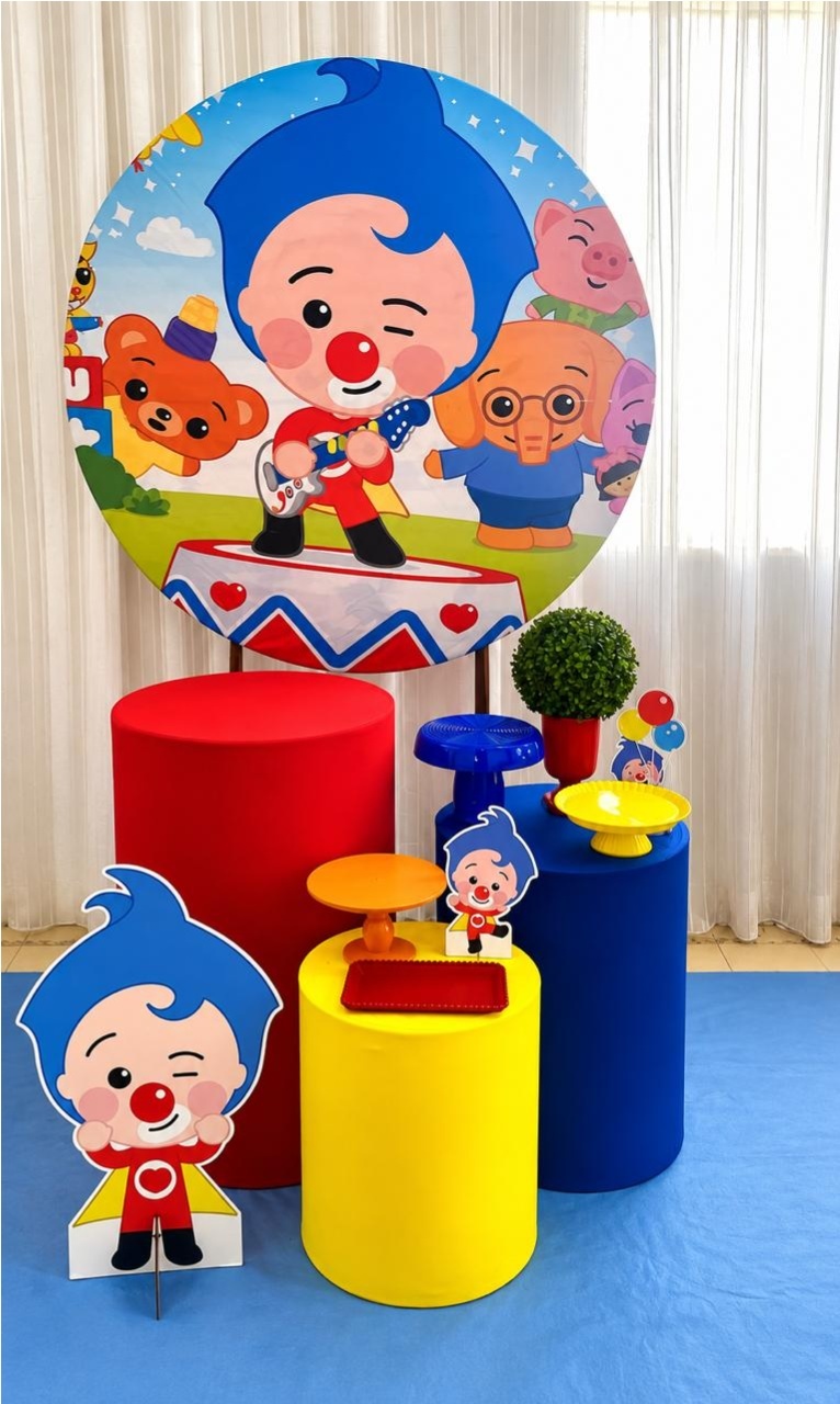 Kit Palhaço Plin Plin Prata - Olaf Decoracao e pegue monte 