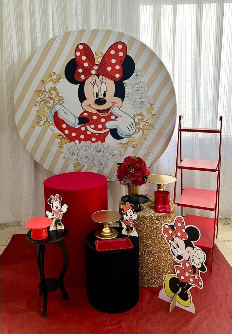 Minie Realeza Kit Ouro - Olaf Decoracao e pegue monte 