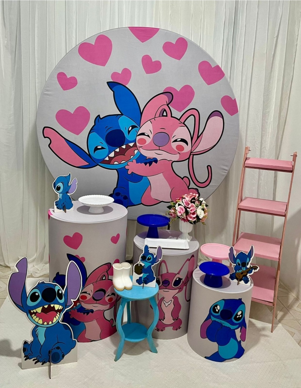 Kit Stitch Lilo Ouro - Olaf Decoracao e pegue monte 