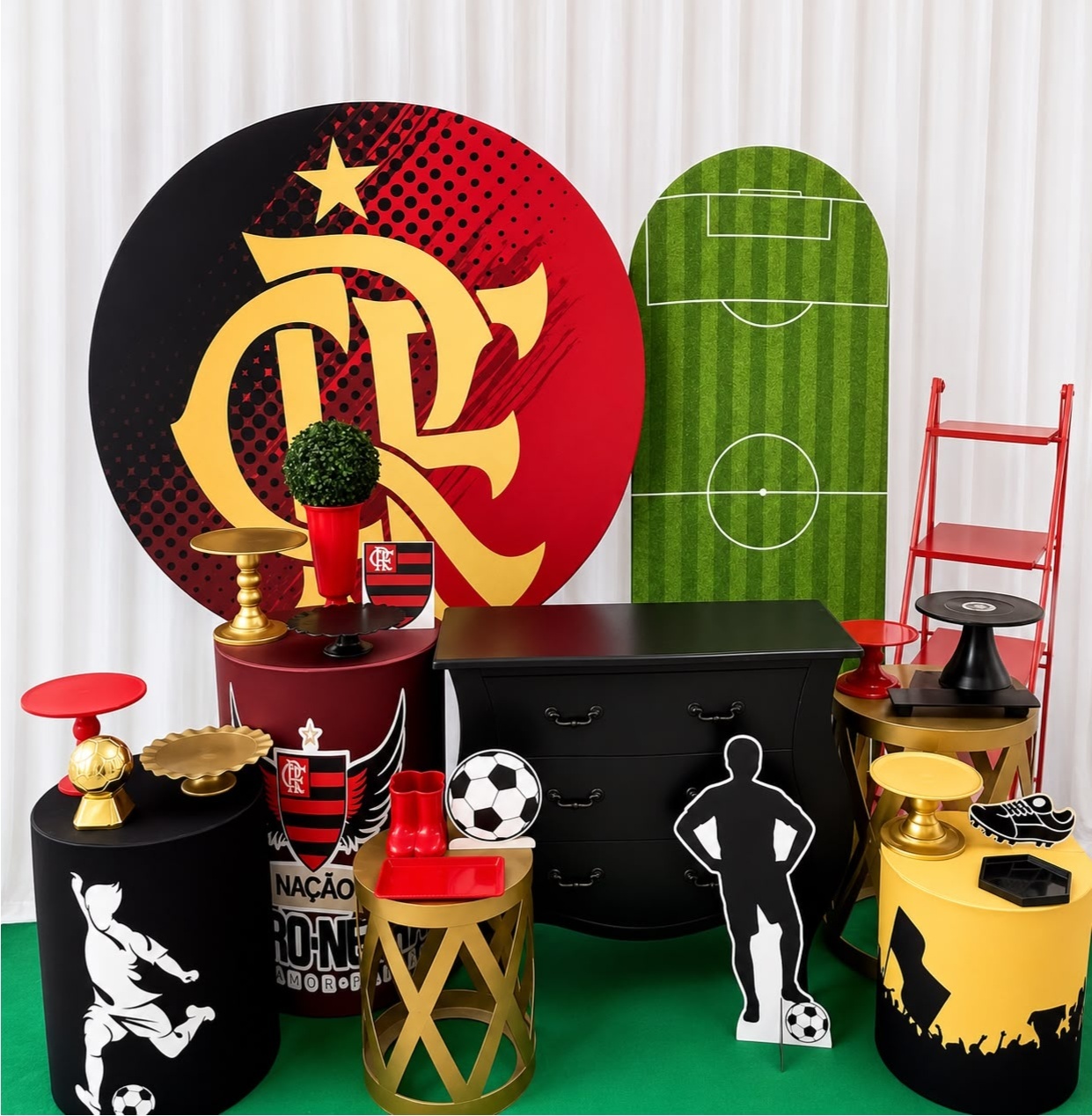 Kit Flamengo Luxo - Olaf Decoracao e pegue monte 